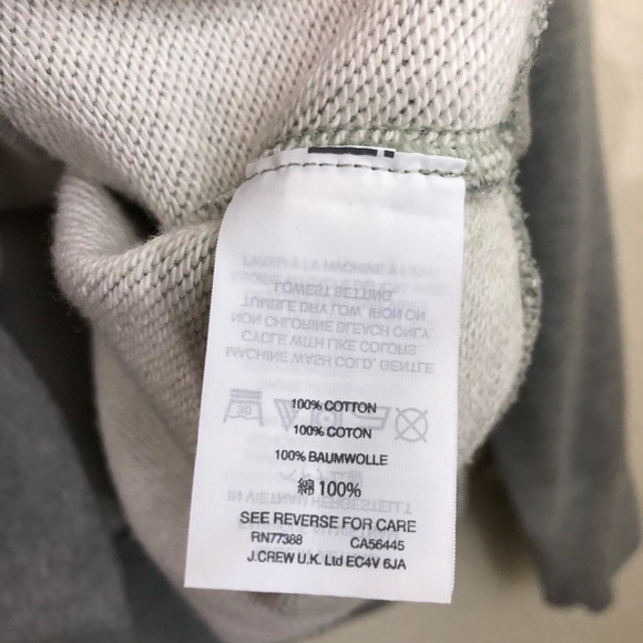 J. Crew Pullover Sweatshirt Gray Black Ruffle NWT - Picture 8 of 9